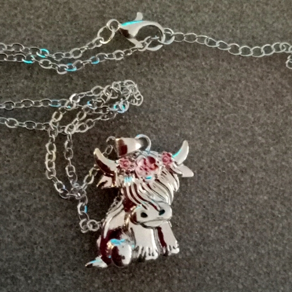 HILAND BULL WITH ROSE COLOR FLOWERS 🌺 - Picture 3 of 8